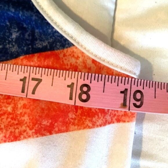 Womens American Flag Printed Tank Top Sleeveless By Acting Pro - Picture 9 of 10